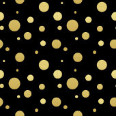 Papier Mousseline Elégant Arbres de Noël en or et noir