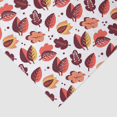 Papier Mousseline Elégant Art Déco Feuilles Automne Motif Automne (Détail)