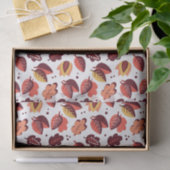 Papier Mousseline Elégant Art Déco Feuilles Automne Motif Automne (Cadeau)