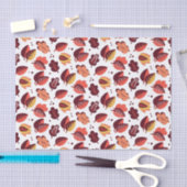 Papier Mousseline Elégant Art Déco Feuilles Automne Motif Automne (Artisanat)