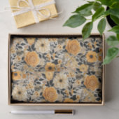 Papier Mousseline Élégant automne floral (Cadeau)