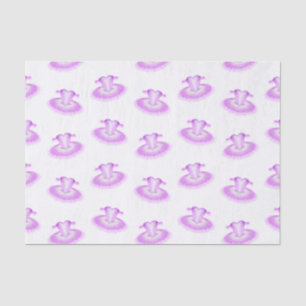 Papier Mousseline Elégant Ballet rose Anniversaire Tutu Aquarelle