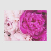 Papier Mousseline Élégant Bébé Rose Et Fuchsia Peonies (Recto)