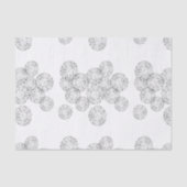 Papier Mousseline Elegant Black and White Boho Chic Daisy Pattern (Recto)