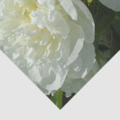Papier Mousseline Elégant blanc peony floral blanc photo (Détail)