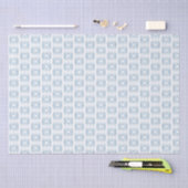 Papier Mousseline Elégant Bleu Blanc Toutes Occasions Cadeau (Artisanat)