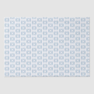 Papier Mousseline Elégant Bleu Blanc Toutes Occasions Cadeau