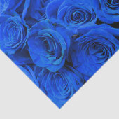 Papier Mousseline Elégant bleu rose bleu fleurs bleu bleu bleu flora (Détail)