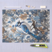 Papier Mousseline Elégant Blue Jay William Morris inspiré (Artisanat)
