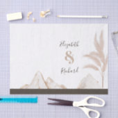 Papier Mousseline Elégant Boho Pampas Grass Mariage moderne (Artisanat)