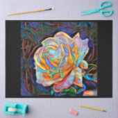 Papier Mousseline Elégant brillant unique Rose Art Dream (Artisanat)