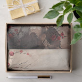 Papier Mousseline Elégant cardinal et découpage des baies (Cadeau)