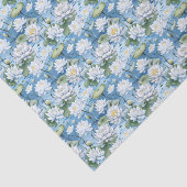 Papier Mousseline Élégant carrelage fleuri de lotus (Détail)