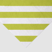 Papier Mousseline Elegant Chartreuse and White Striped Pattern (Détail)