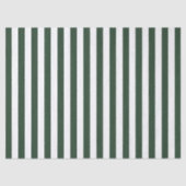 Papier Mousseline Elégant chasseur Motif rayé vert et blanc (Recto)