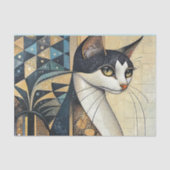 Papier Mousseline Élégant chat (Recto)