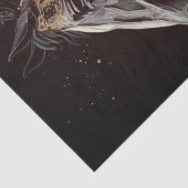 Papier Mousseline Élégant Cheval Art Encre Abstraite (Détail)