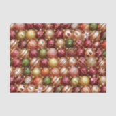 Papier Mousseline Elegant Christmas Tree Baubles Decorations Holiday (Recto)