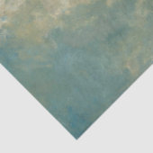 Papier Mousseline Elégant Ciel Bleu Nuages Impressionniste Découpage (Détail)