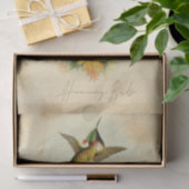 Papier Mousseline Élégant colibri (Cadeau)