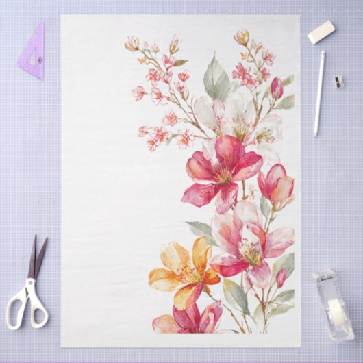 Papier Mousseline Élégant Cottage Pastel Craft & Découpage (Artisanat)