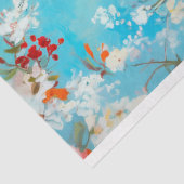 Papier Mousseline Élégant découpage de cigogne florale (Détail)