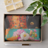 Papier Mousseline Élégant découpage de girafes florales (Cadeau)