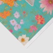 Papier Mousseline Élégant découpage de girafes florales (Détail)