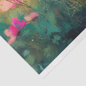 Papier Mousseline Élégant découpage impressionniste Fleur sauvage (Détail)