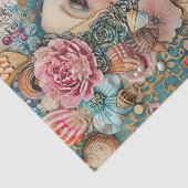 PAPIER MOUSSELINE ÉLÉGANT DÉCOUPAGE MERMAID (Détail)