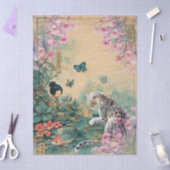 Papier Mousseline Elégant Découpage Thématique Japonaise (Artisanat)