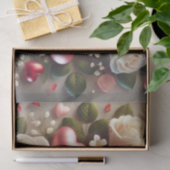 Papier Mousseline Elégant design de Saint Valentin avec Rose (Cadeau)