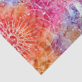 Papier Mousseline Élégant Design moderne tendance Mandalas blancs (Détail)