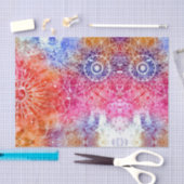 Papier Mousseline Élégant Design moderne tendance Mandalas blancs (Artisanat)