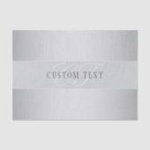 Papier Mousseline Élégant écriture de script de monogramme modifiabl (Recto)