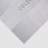 Papier Mousseline Élégant écriture de script de monogramme modifiabl (Détail)