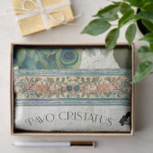 Papier Mousseline Elégant Ephémère Botanique Peacock Pink Découpage (Cadeau)