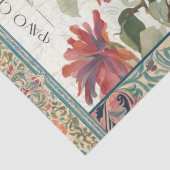 Papier Mousseline Elégant Ephémère Botanique Peacock Pink Découpage (Détail)