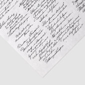 Papier Mousseline Elégant et complexe écriture cursive AF2 Découpage (Détail)