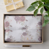 Papier Mousseline Élégant Faire-part de mariage floral défraîchi (Cadeau)