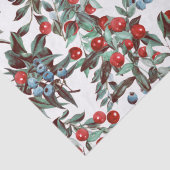 Papier Mousseline Elégant Festif Aquarelle Rouge Bleu Bleu Bleu Blan (Détail)