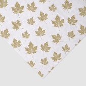 Papier Mousseline Élégant Feuille d'érable d'époque Gold Fall. (Détail)