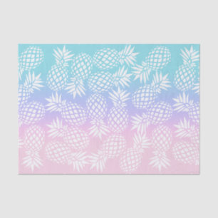 Papier Mousseline Élégant fille Gradient Ananas Motif coloré