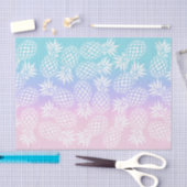 Papier Mousseline Élégant fille Gradient Ananas Motif coloré (Artisanat)