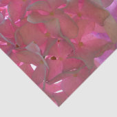 Papier Mousseline Elégant flores rose douce hydrangée rose rose (Détail)