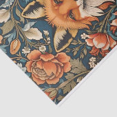 Papier Mousseline Elégant Fox William Morris Inspiré Floral (Détail)