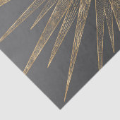Papier Mousseline Elegant Gold Doodles Sun Moon Mandala Design (Détail)