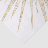 Papier Mousseline Elegant Gold Doodles Sun Moon Mandala Design (Détail)