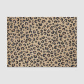 Papier Mousseline Elegant Gold Glitter Black Leopard (Recto)