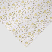 Papier Mousseline Elégant Gold Hearts Design Motif (Détail)